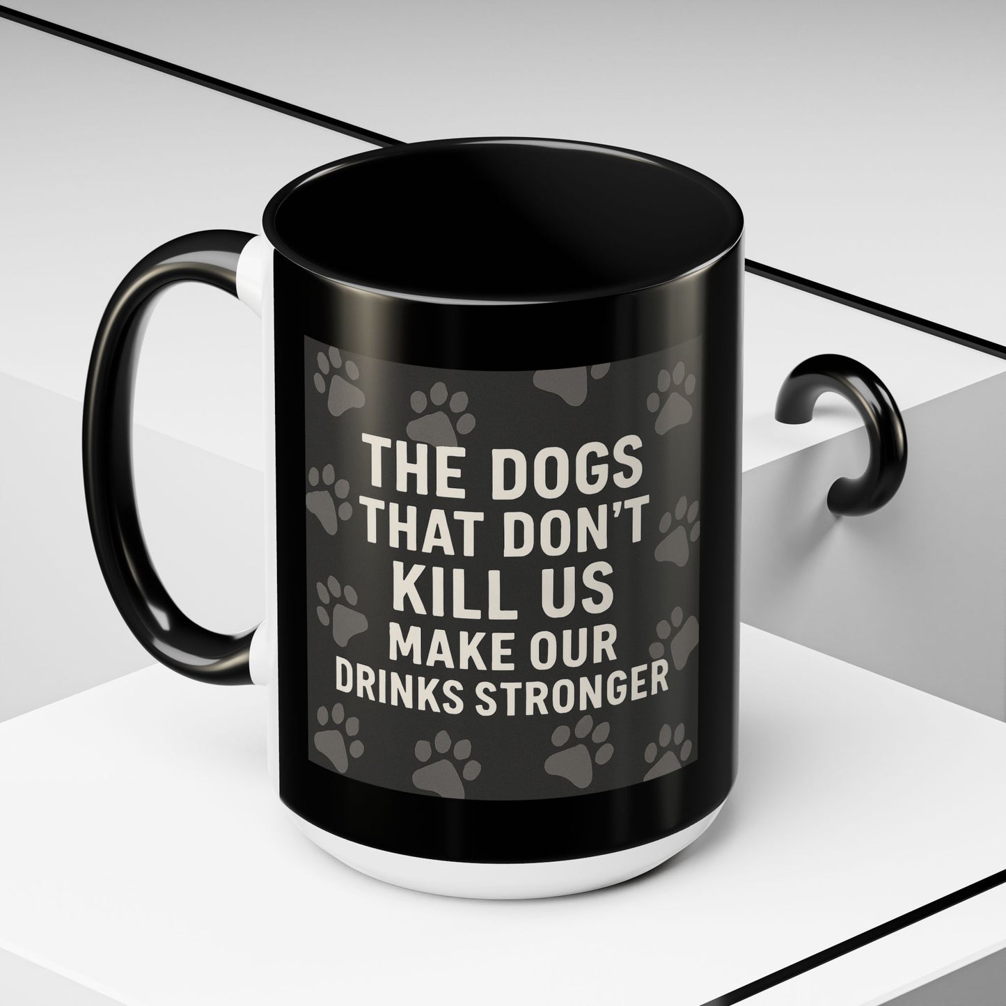 Drinks Stronger 2-Tone Coffee Mug