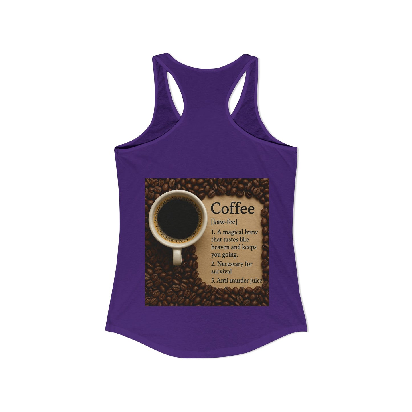 Coffee Definition Women's Racerback Tank