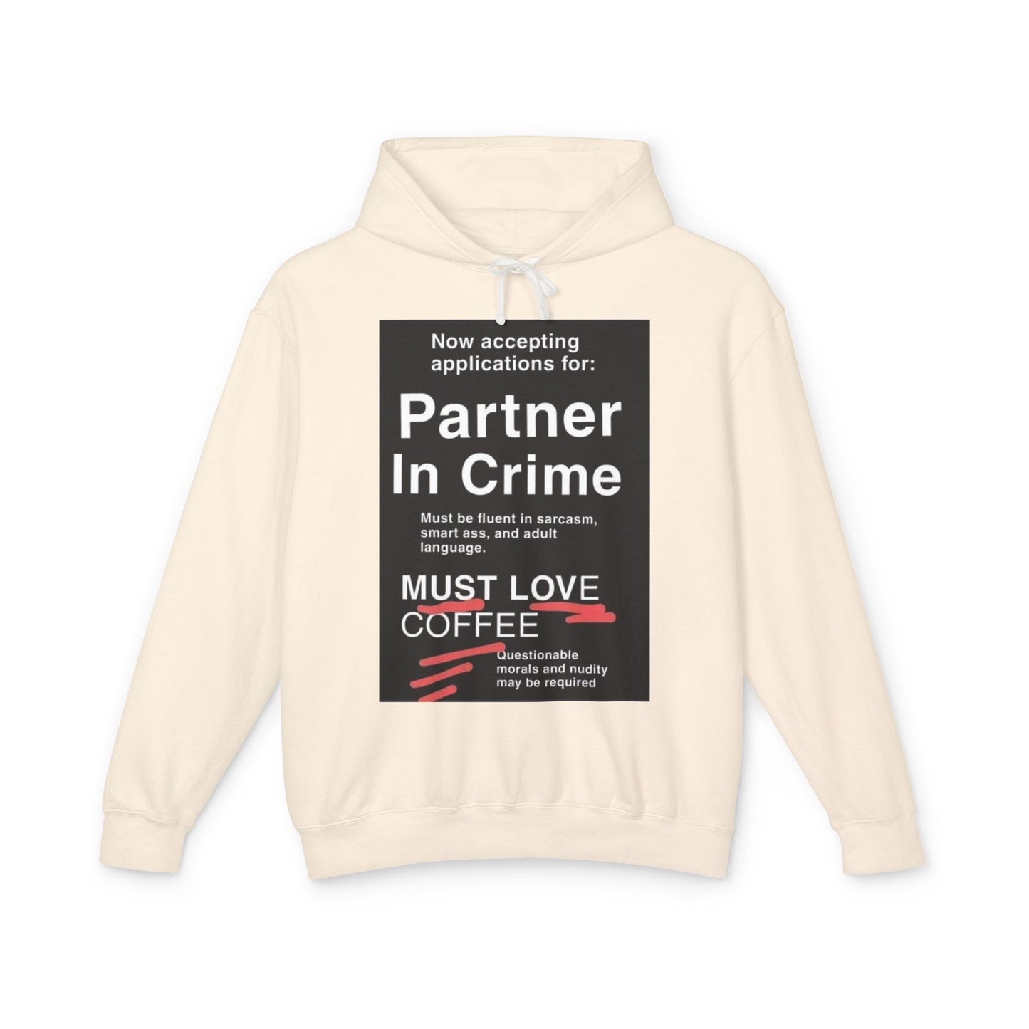 Partner In Crime Unisex Lightweight Hoodie