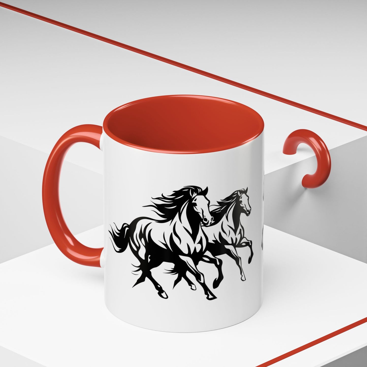 Horsin' Around 2-Tone Coffee Mug