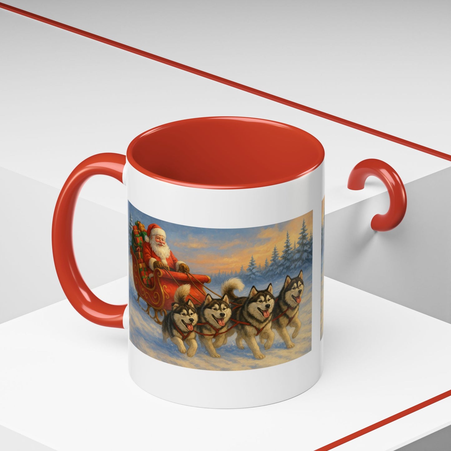 Dashing Through The Snow 2-Tone Coffee Mug