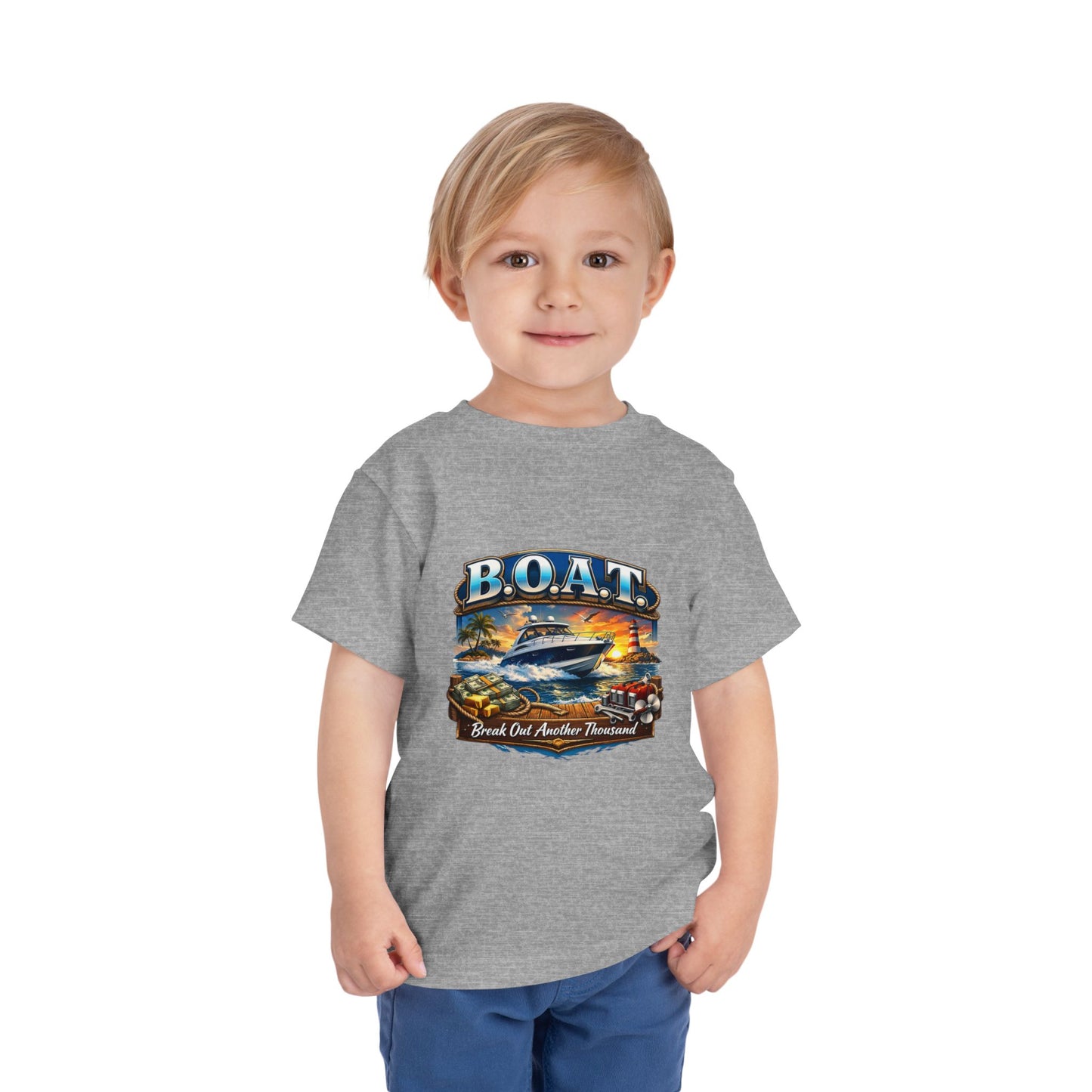 B.O.A.T. Toddler Unisex Short Sleeve Crewneck Tee