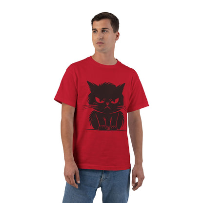 Angry Cat Men's Short-Sleeve Crewneck Tee