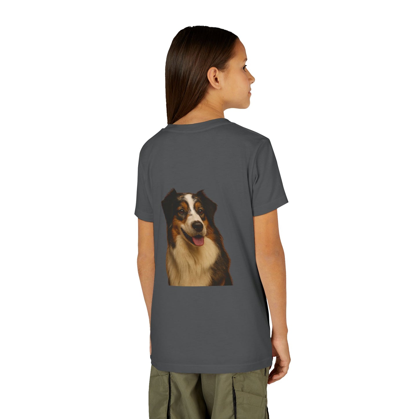 Aussie Head Youth Unisex Short Sleeve Crewneck Tee