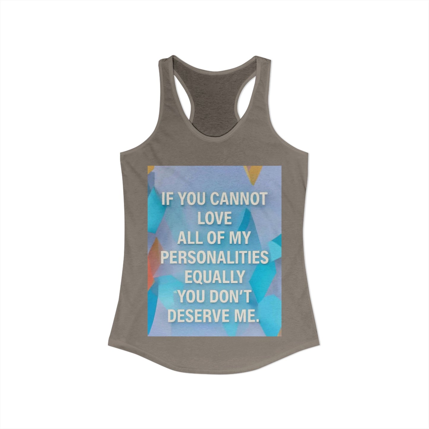 All Of My Personalities Women's Racerback Tank