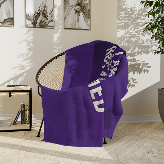 Caffeine Junkie Velveteen Microfiber Blanket