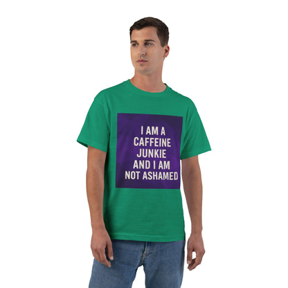 Caffeine Junkie Men's Short-Sleeve Crewneck Tee