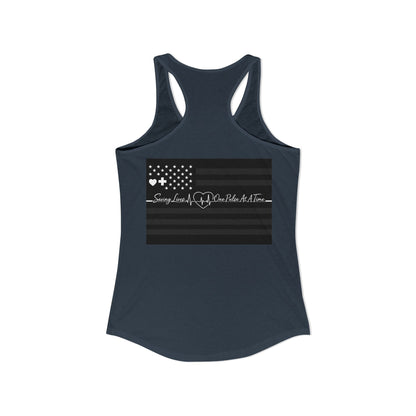 Thin White Line Women's Racerback Tank