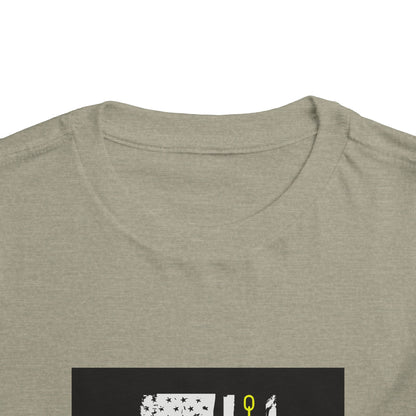 Thin Yellow Line Toddler Unisex Short Sleeve Crewneck Tee