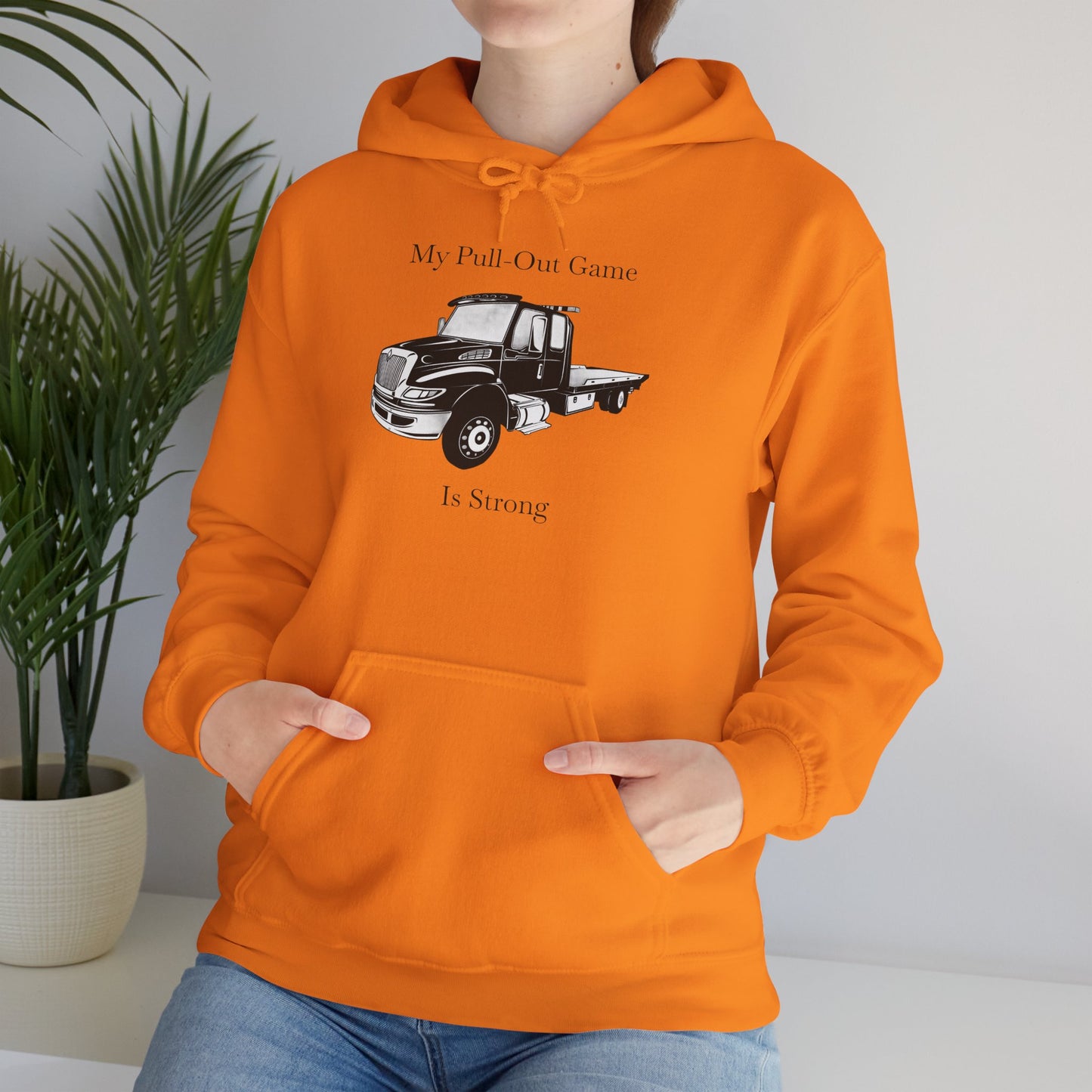 Pull Out Flatbed Tow Truck Unisex Hoodie