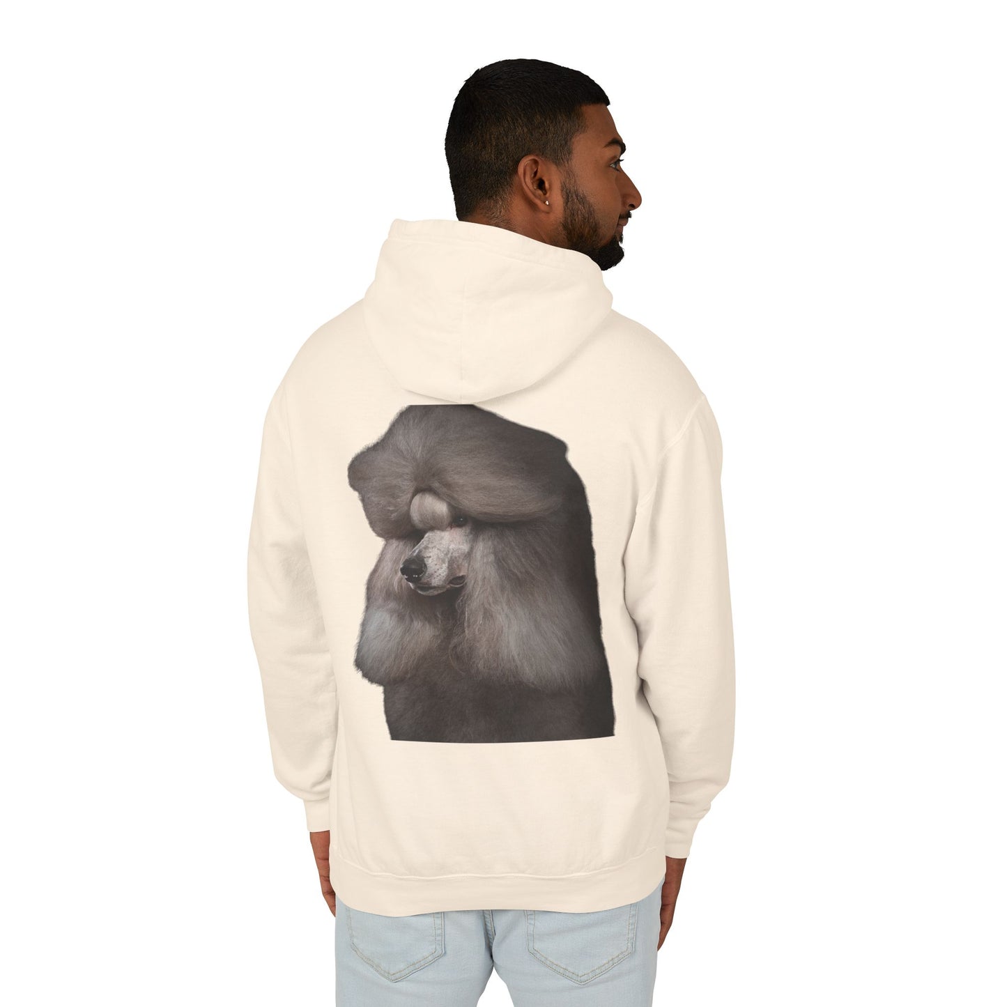 Poodle Head Unisex Lightweight Hoodie
