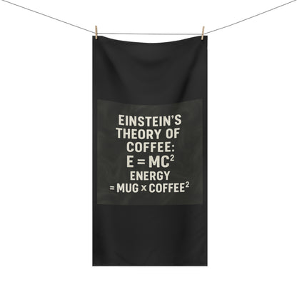 Einstein's Theory Of Coffee Mink-Cotton  Beach Towel