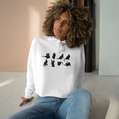 Cats Women's Crop Hoodie
