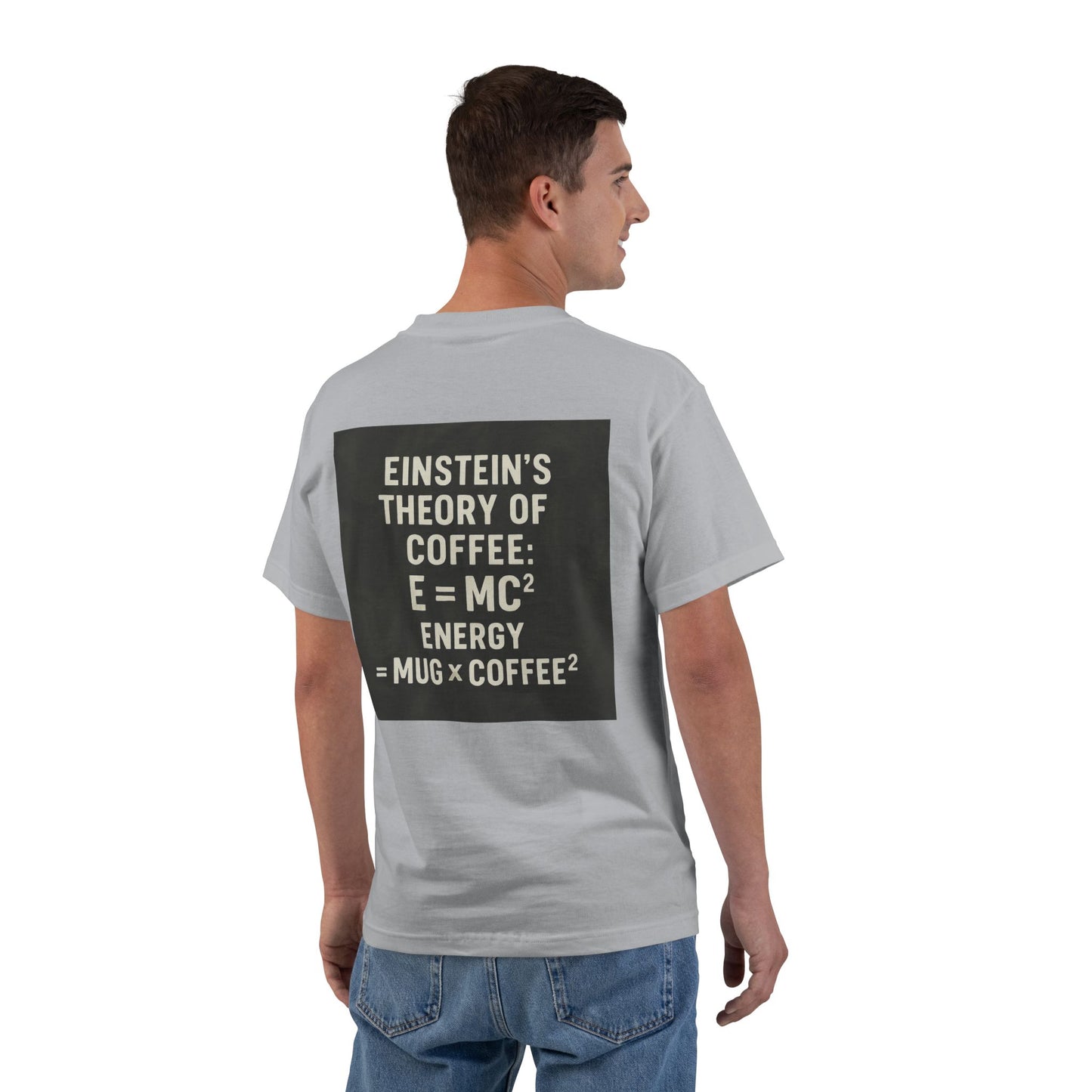 Einstein's Theory Of Coffee Men's Short-Sleeve Crewneck Tee