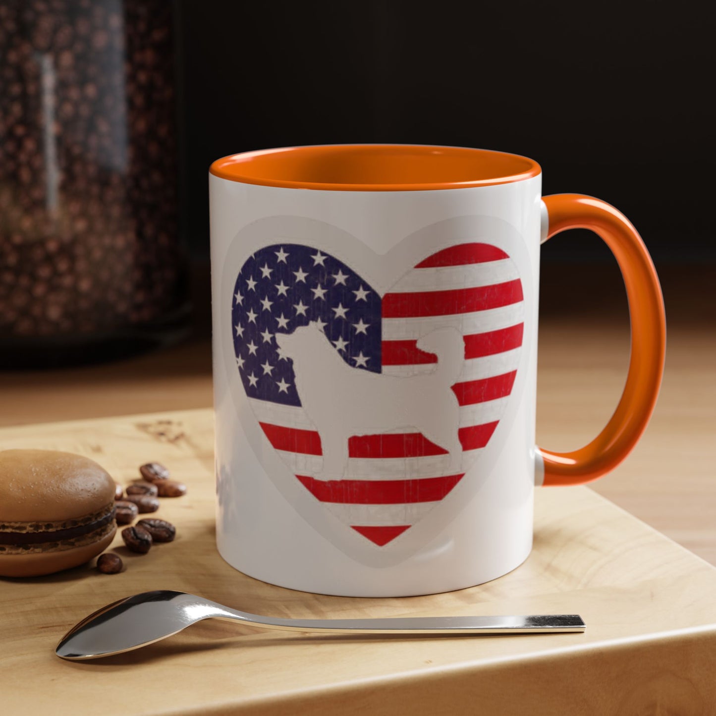 Malamute Flag 2-Tone Coffee Mug
