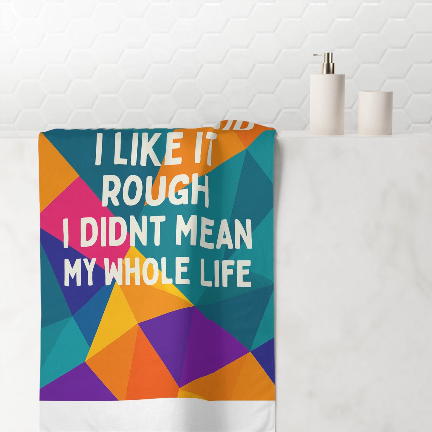 Like It Rough Mink-Cotton  Beach Towel