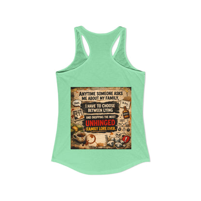 Unhinged Family Women's Racerback Tank