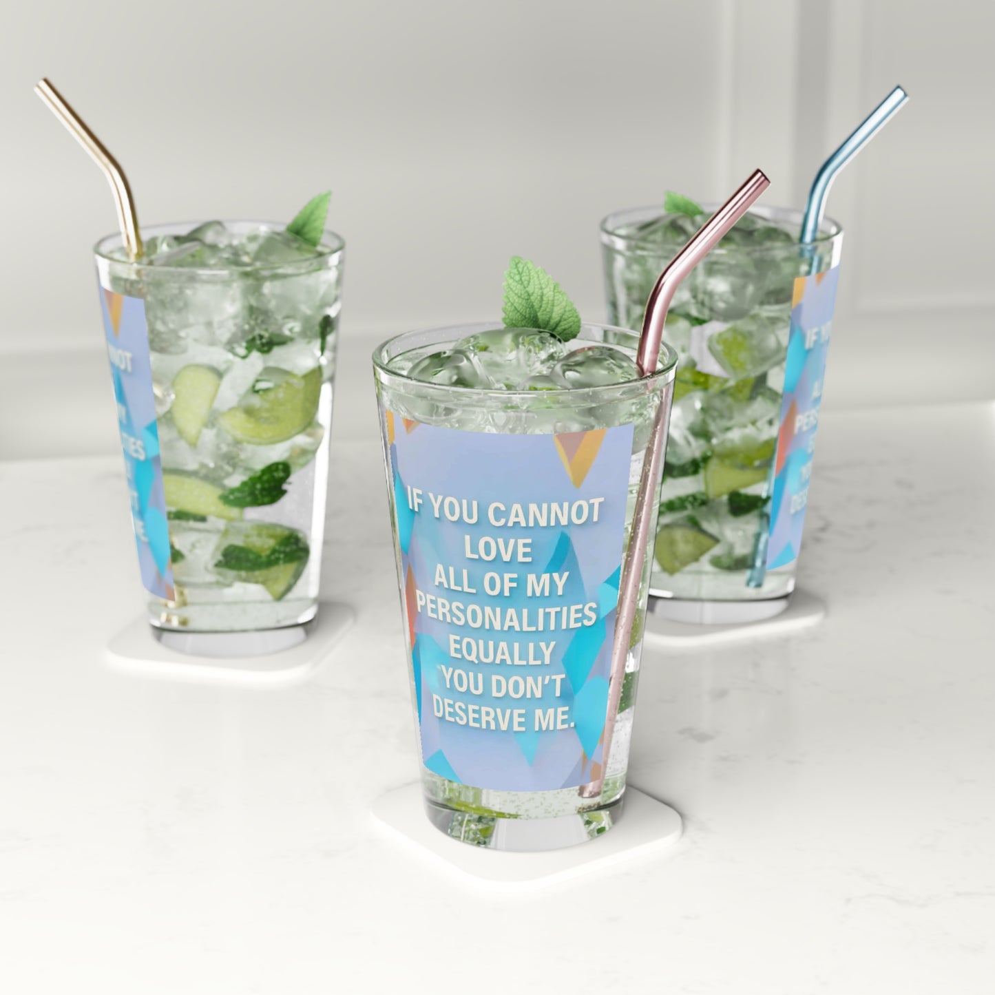 All Of My Personalities Drinking Glass