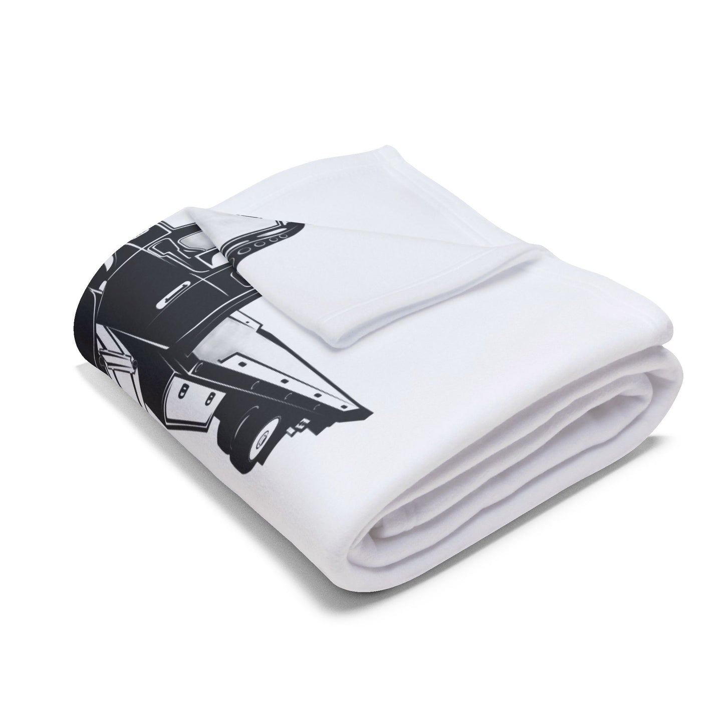 Flatbed Tow Truck Arctic Fleece Blanket