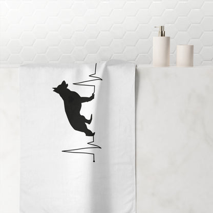 My Heart Beats For German Shepherds Mink-Cotton  Beach Towel