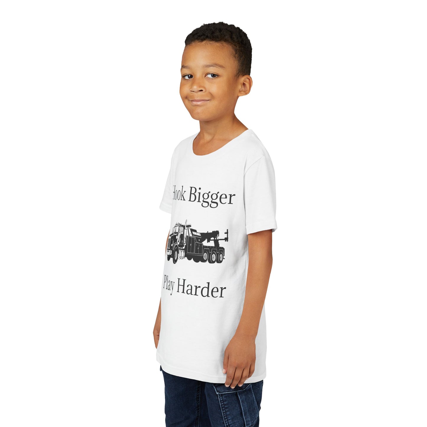 Hook Bigger Youth Unisex Short Sleeve Crewneck Tee