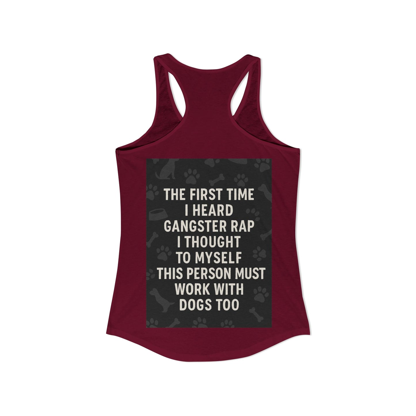 Gangster Rap Women's Racerback Tank