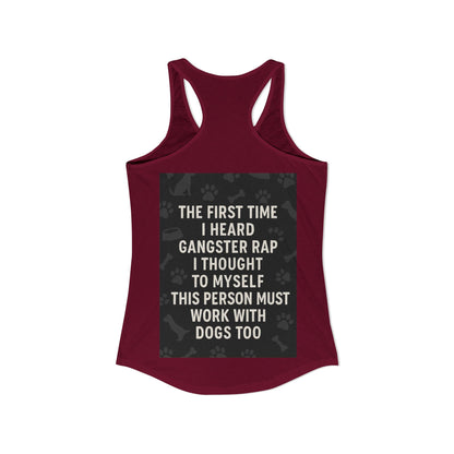 Gangster Rap Women's Racerback Tank