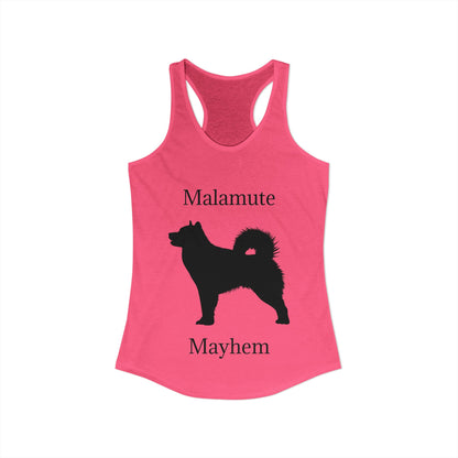 Malamute Mayhem Women's Racerback Tank