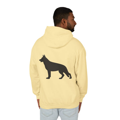 German Shepherd Silhouette Unisex Lightweight Hoodie