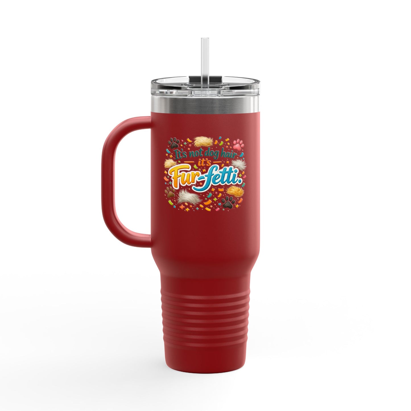 Fur-Fetti Dog Insulated Travel Mug