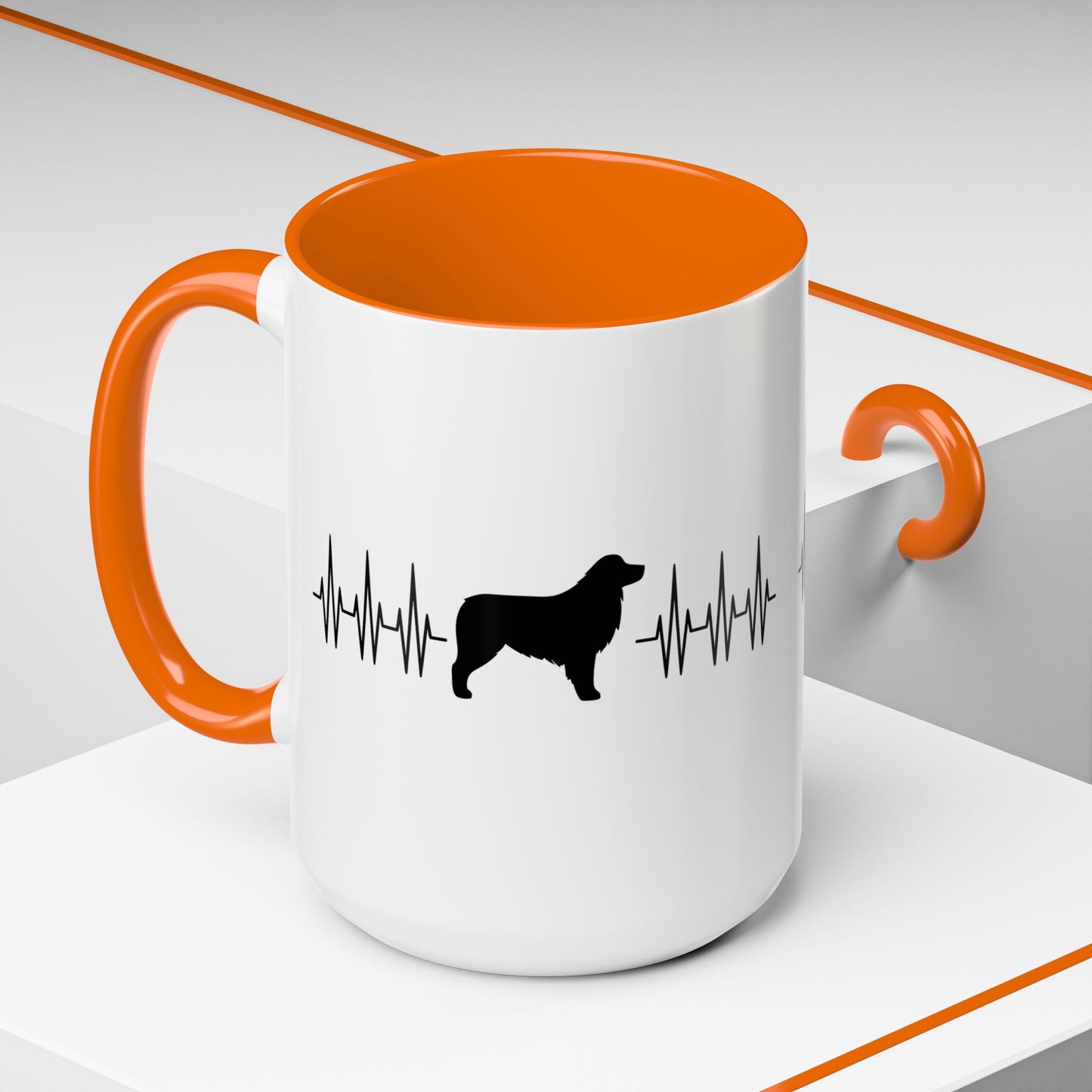 My Heart Beats For Aussies 2-Tone Coffee Mug