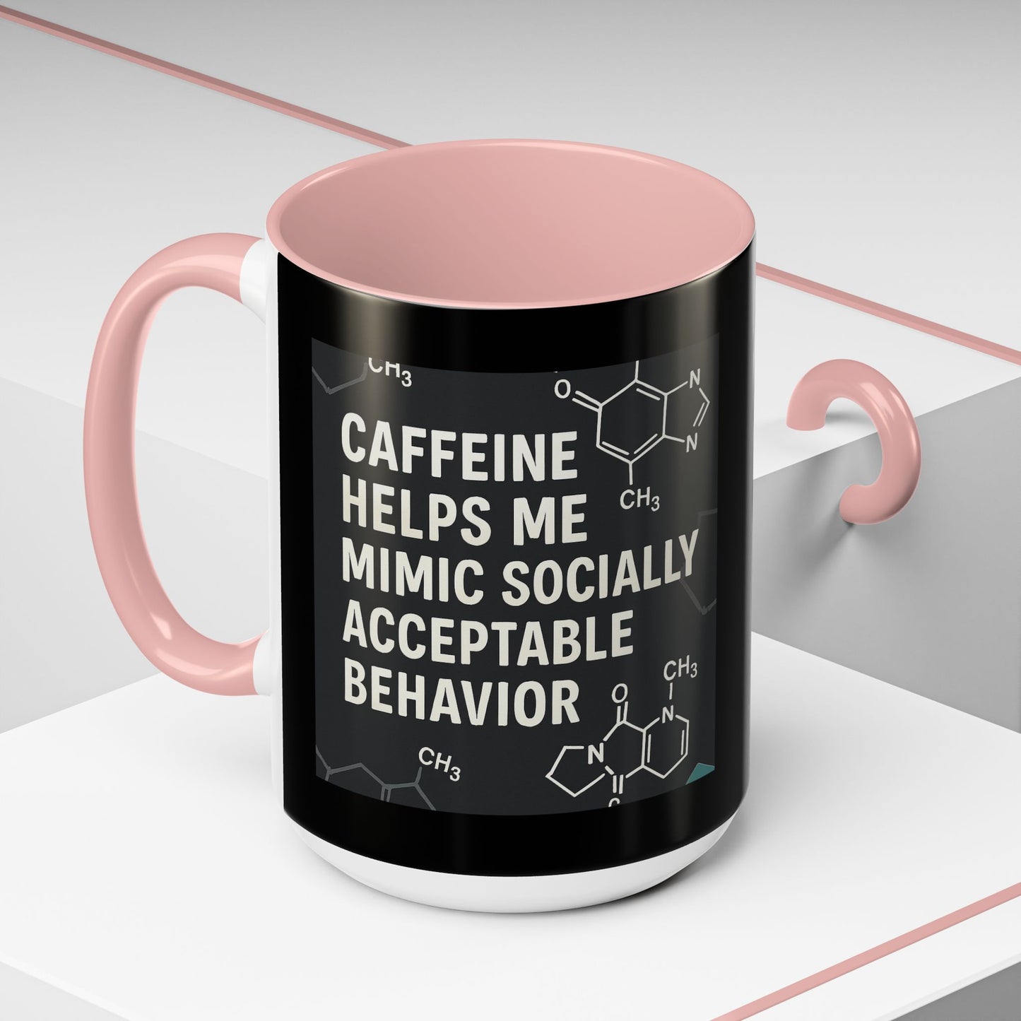 Socially Acceptable 2-Tone Coffee Mug