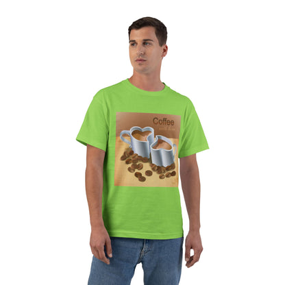Coffee With Love Men's Short-Sleeve Crewneck Tee