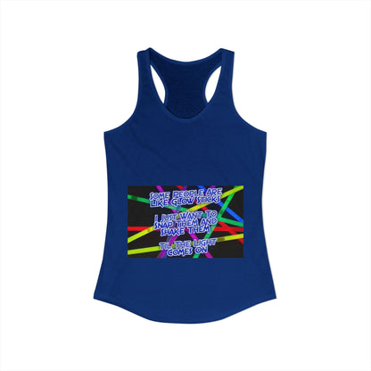 Glow Sticks Women's Racerback Tank