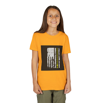 Thin Yellow Line Youth Unisex Short Sleeve Crewneck Tee
