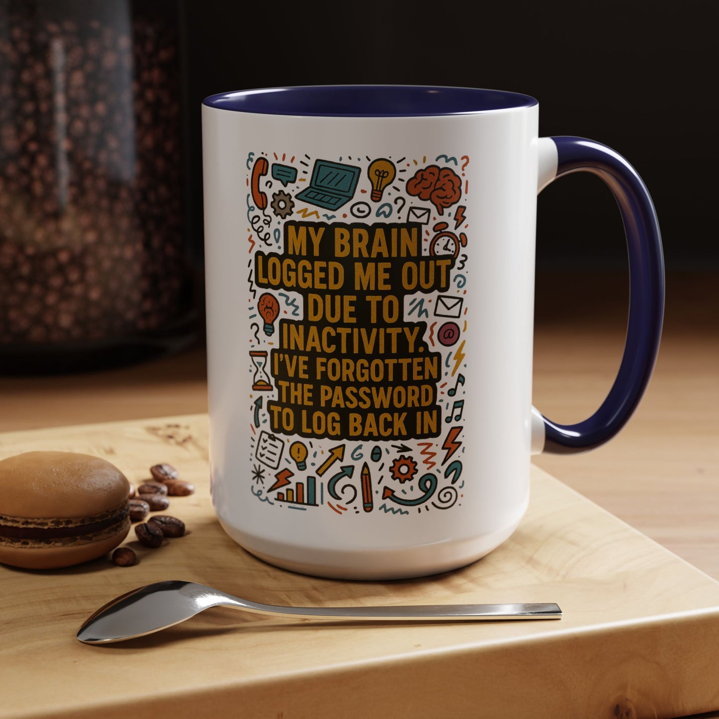 Logged Out 2-Tone Coffee Mug