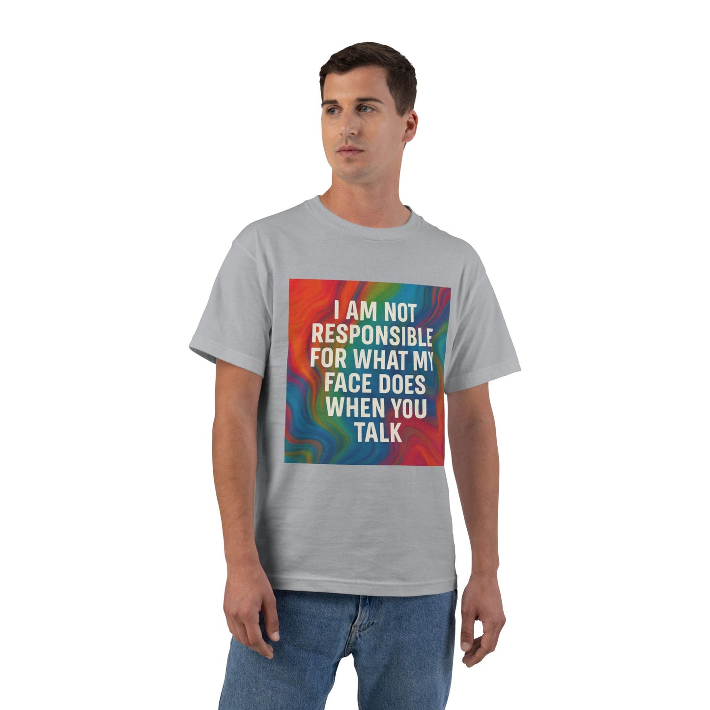 When You Talk Men's Short-Sleeve Crewneck Tee