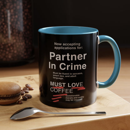 Partner In Crime 2-Tone Coffee Mug