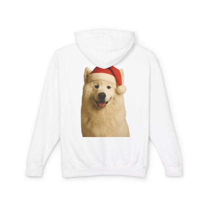 Santa Paws Samoyed Unisex Lightweight Hoodie