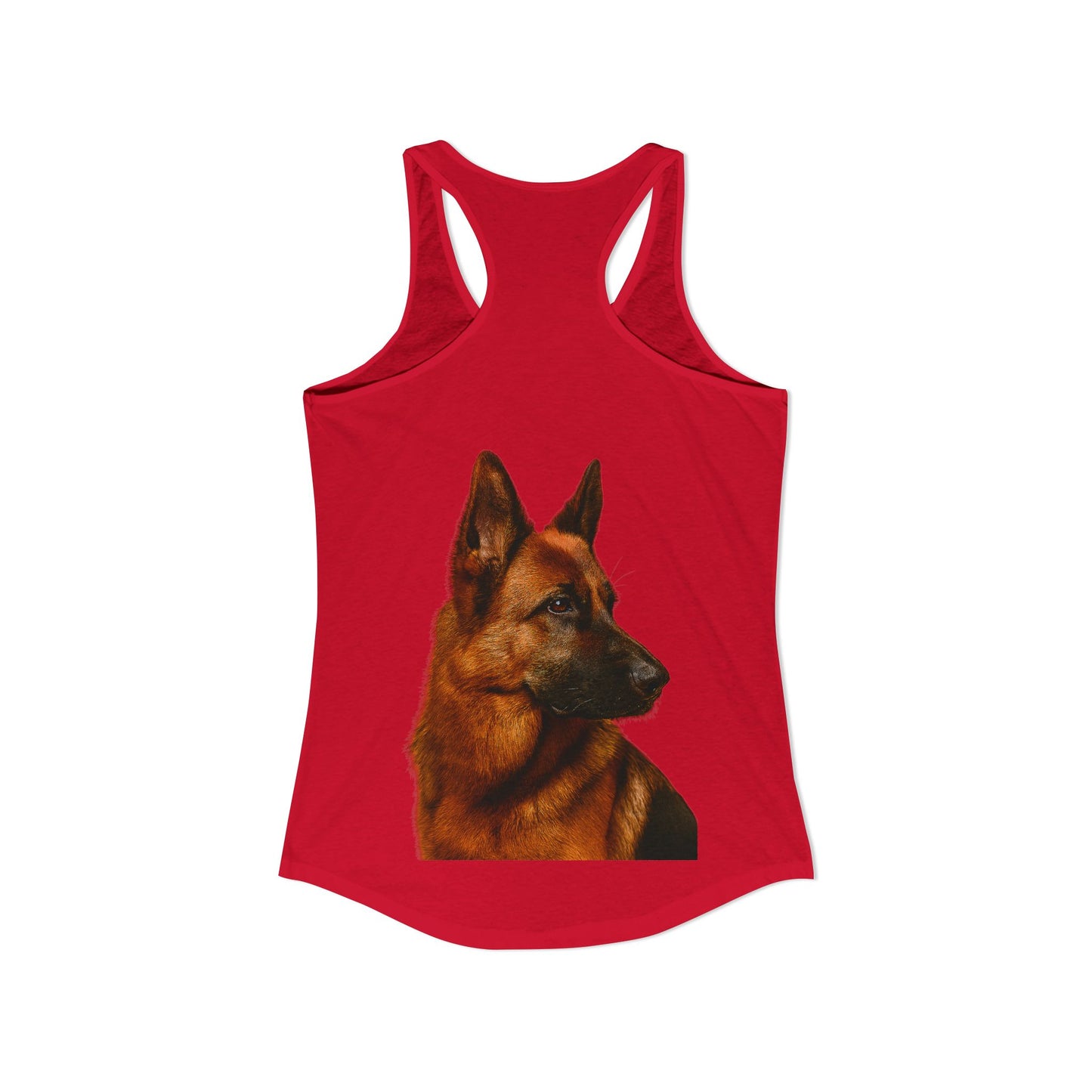 German Shepherd Head Women's Racerback Tank