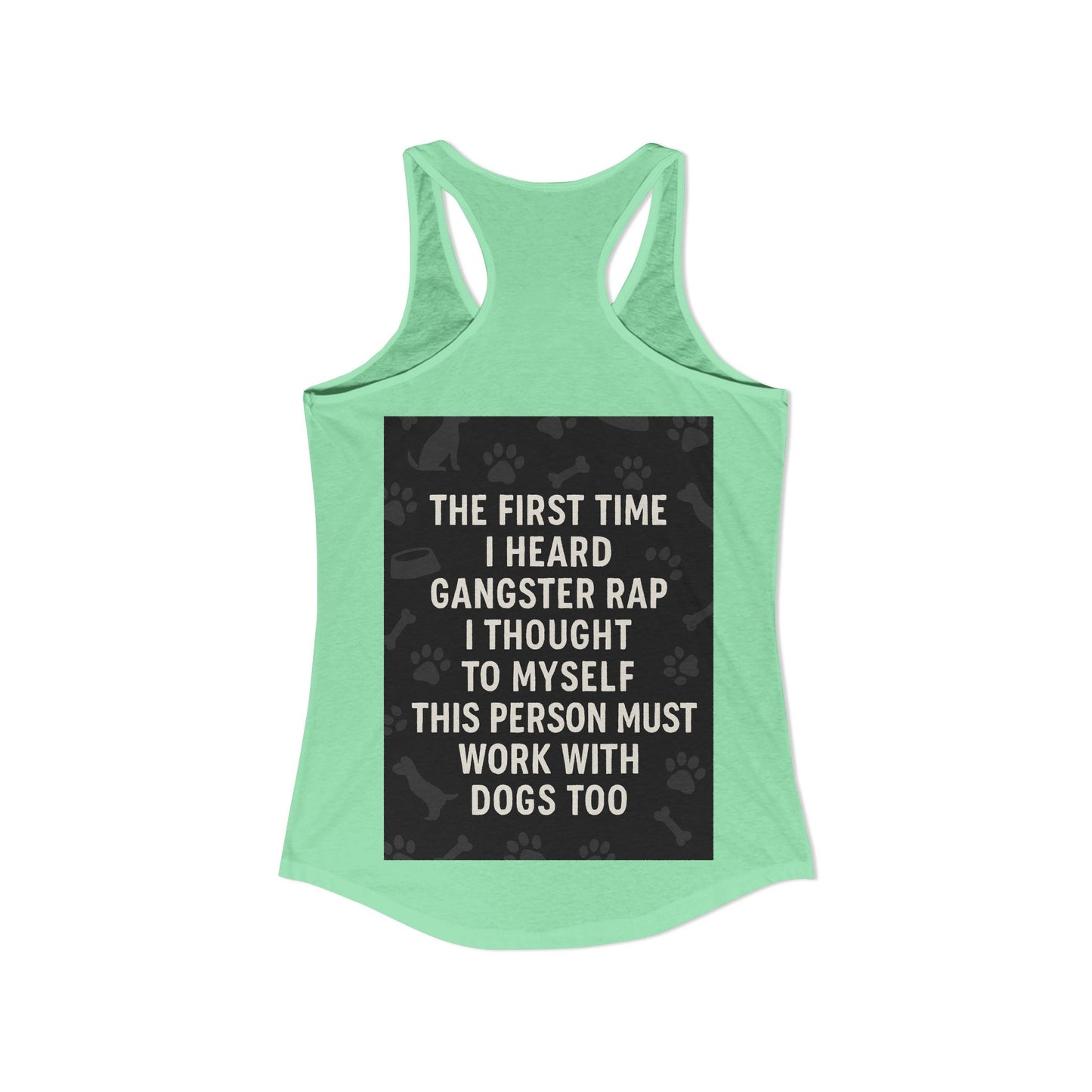 Gangster Rap Women's Racerback Tank