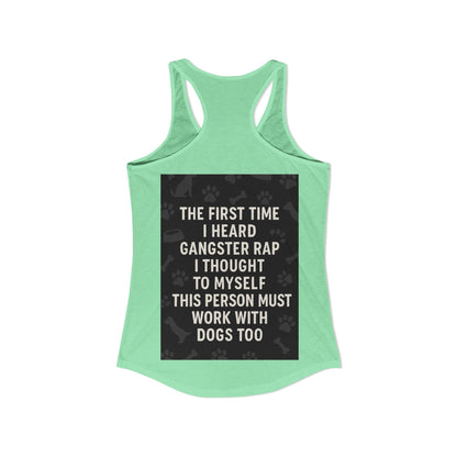 Gangster Rap Women's Racerback Tank