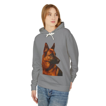 German Shepherd Head Unisex Lightweight Hoodie