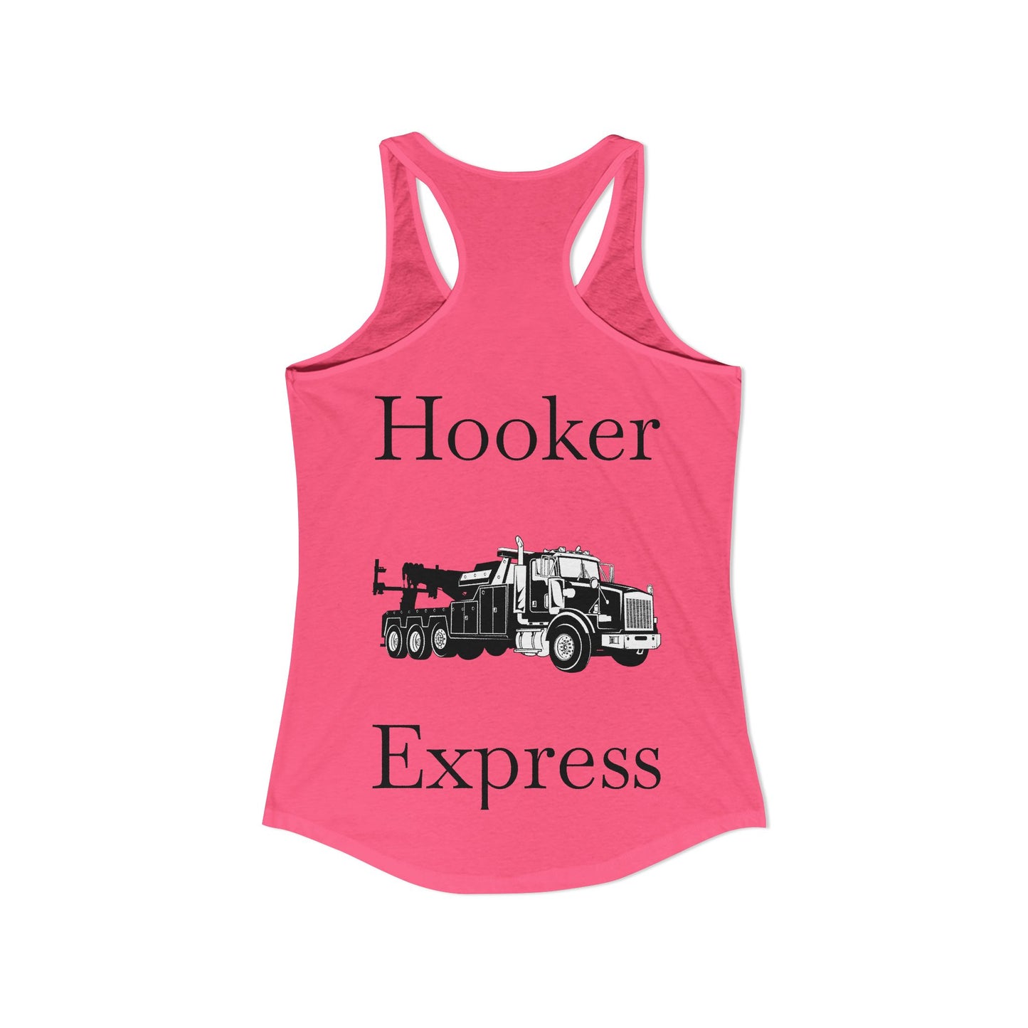 H**ker Express Heavy Tow Truck Women's Racerback Tank