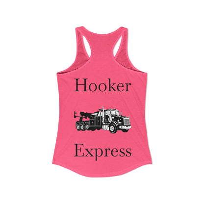 H**ker Express Heavy Tow Truck Women's Racerback Tank