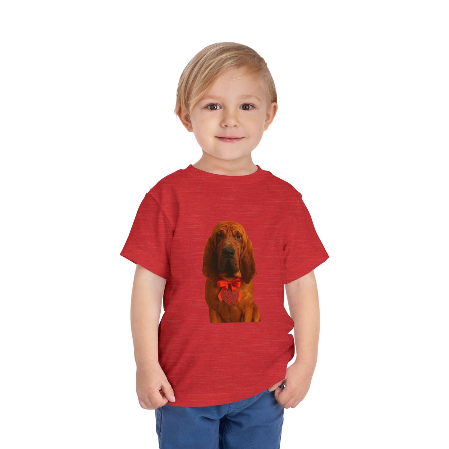 Cupid's Companion Bloodhound Toddler Unisex Short Sleeve Crewneck Tee