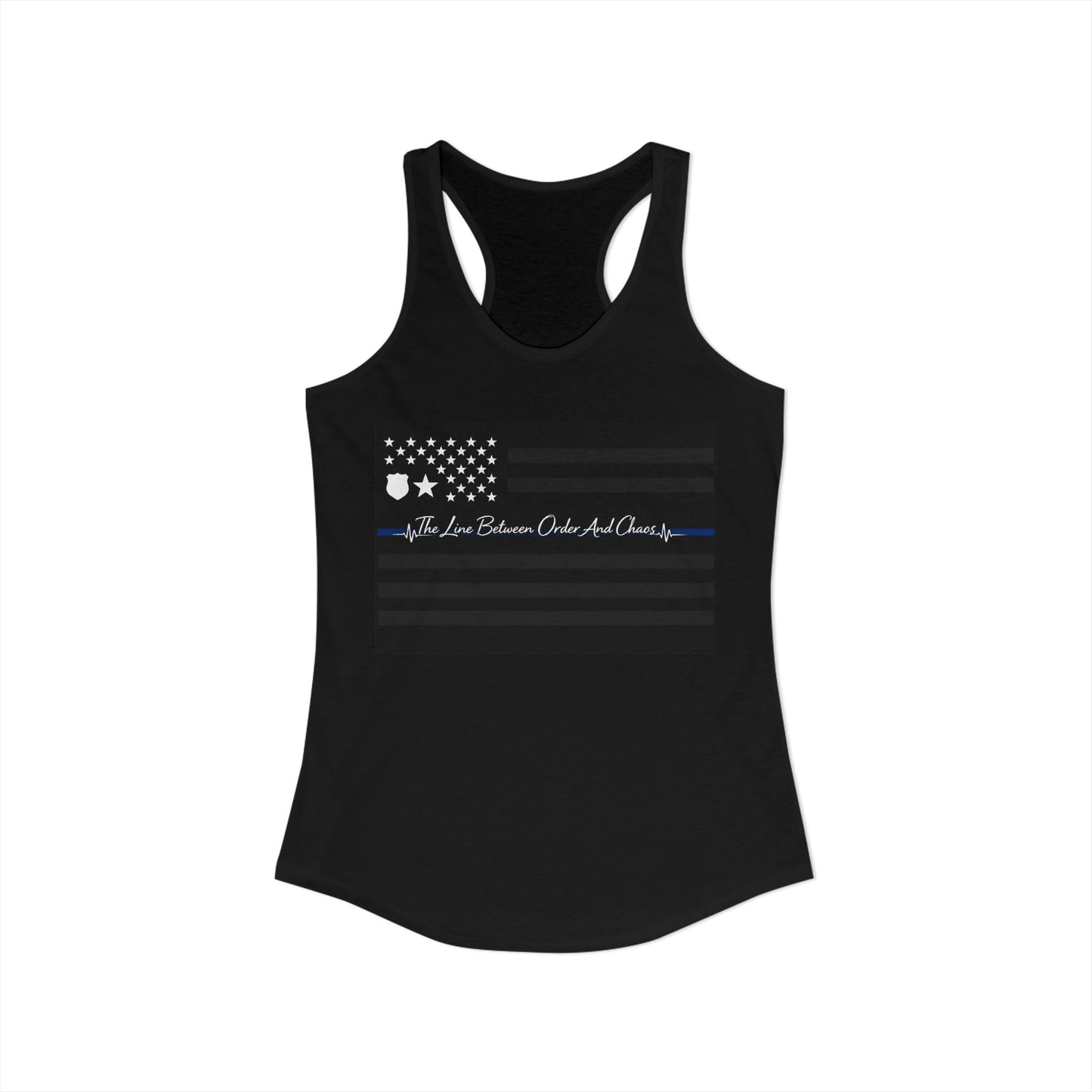 Thin Blue Line Women's Racerback Tank