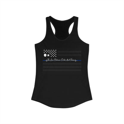 Thin Blue Line Women's Racerback Tank