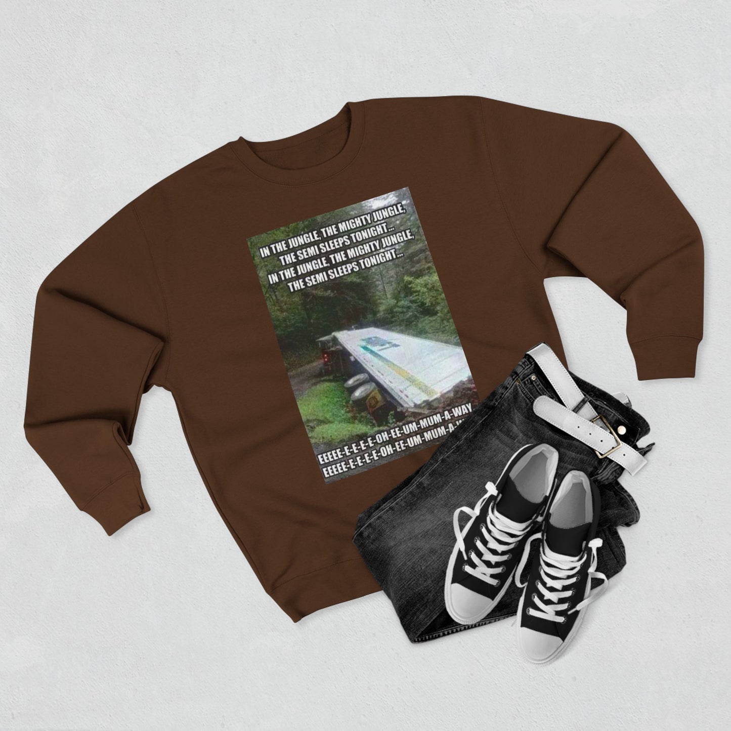Semi Sleeps Unisex Crewneck Sweatshirt