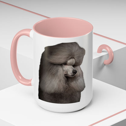 Poodle Head 2-Tone Coffee Mug